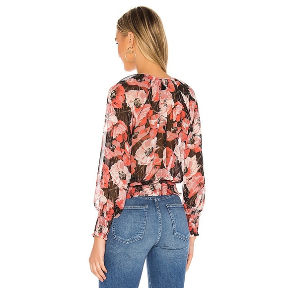 NWT Misa Los Angeles For Revolve Lettie Floral Top XS - Picture 4 of 9